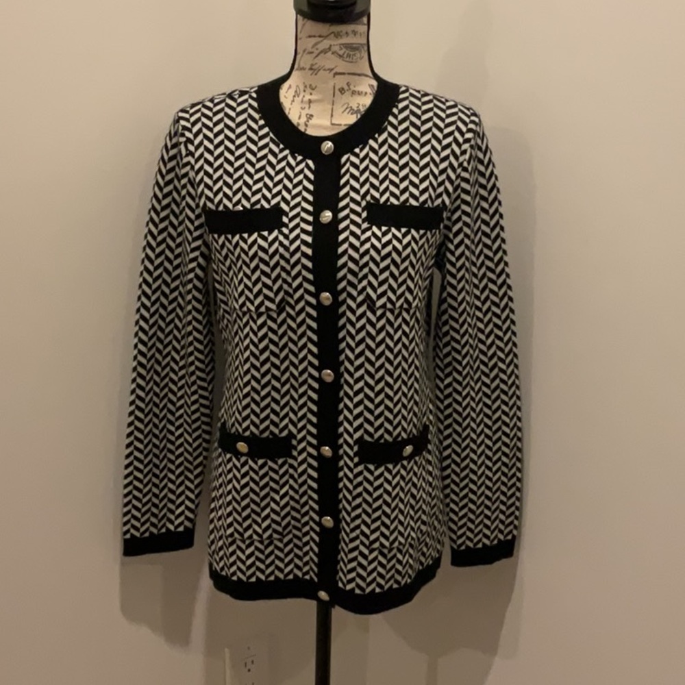 Talbots - Black and White Women's Sweater